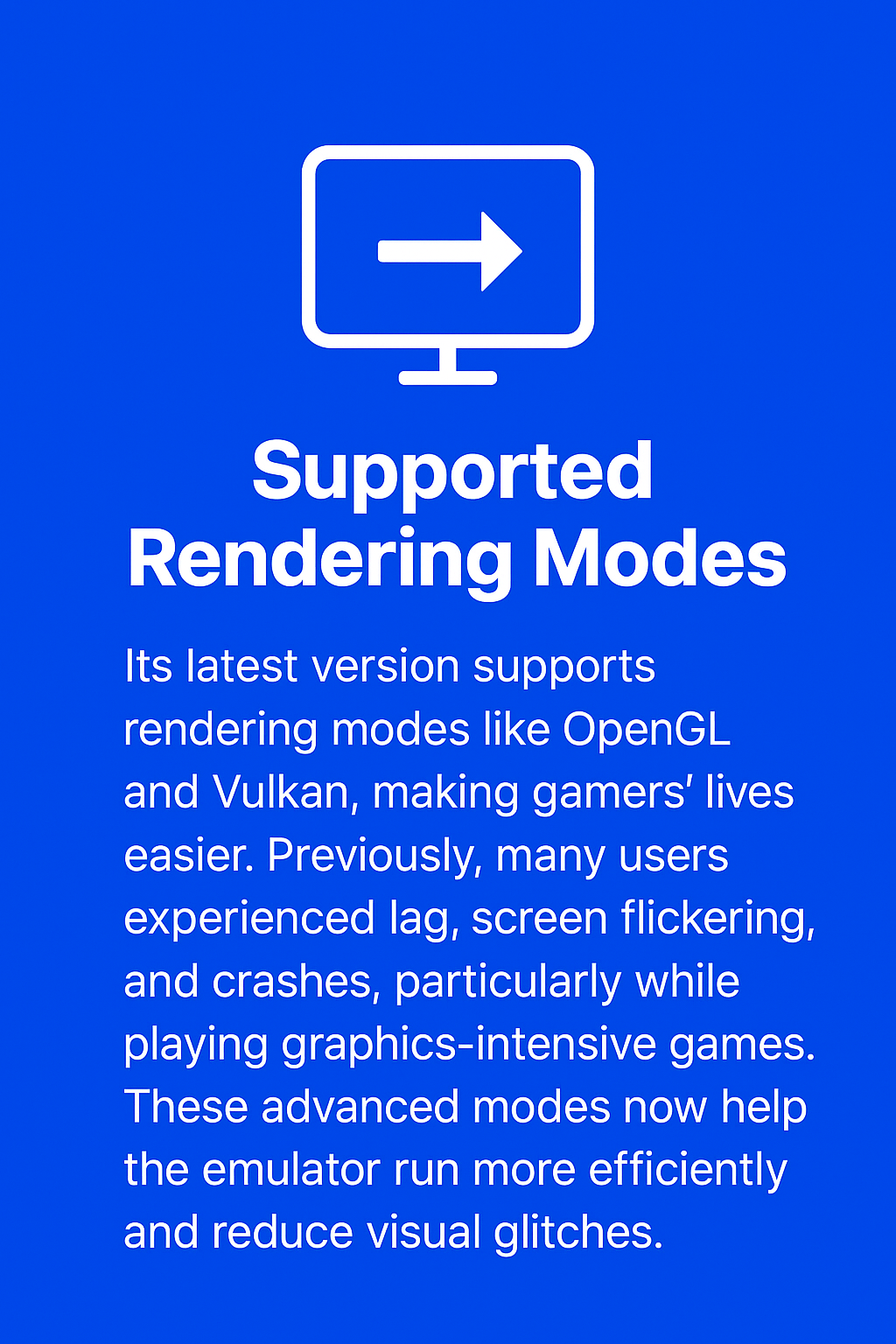 supported rendering